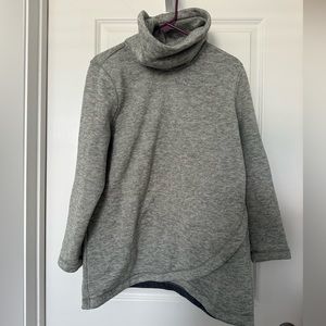 Lands end fleece cowl neck sweater